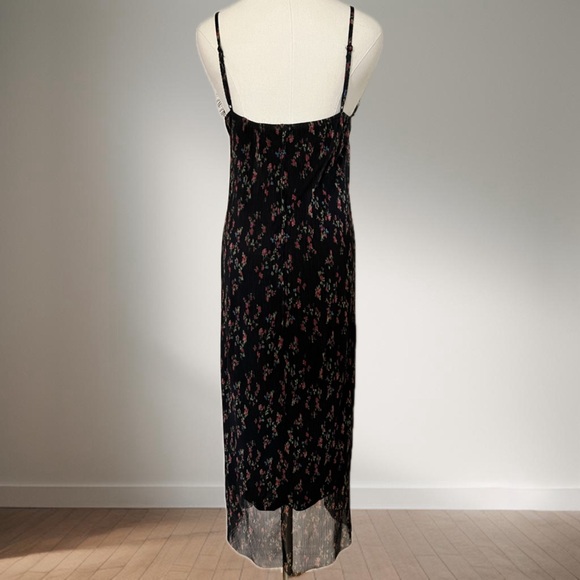 Pull&Bear Floral Sheer Overlay Slip Dress Size M - Picture 4 of 7
